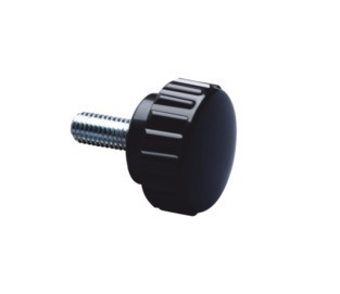 Straight Knurled Knob With Threaded Stud
